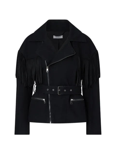LIU JO Giacca denim con frange