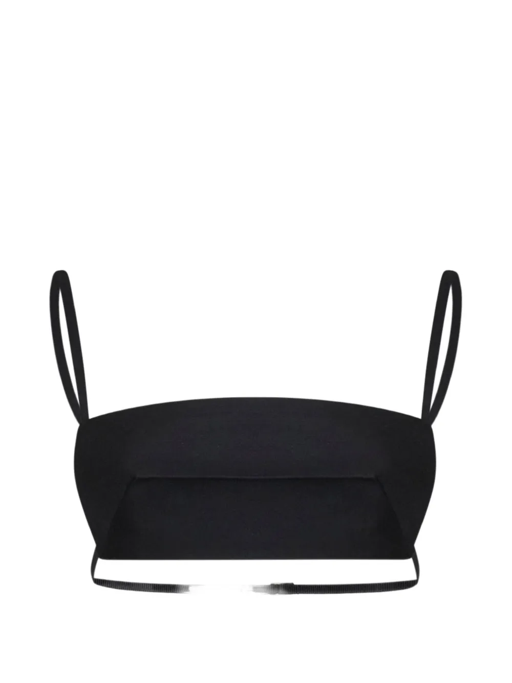 Jil Sander silk faille top - Nero
