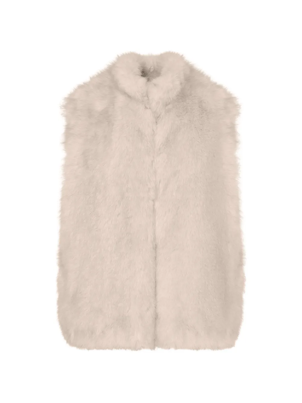 LIU JO faux-fur vest with belt - Toni neutri