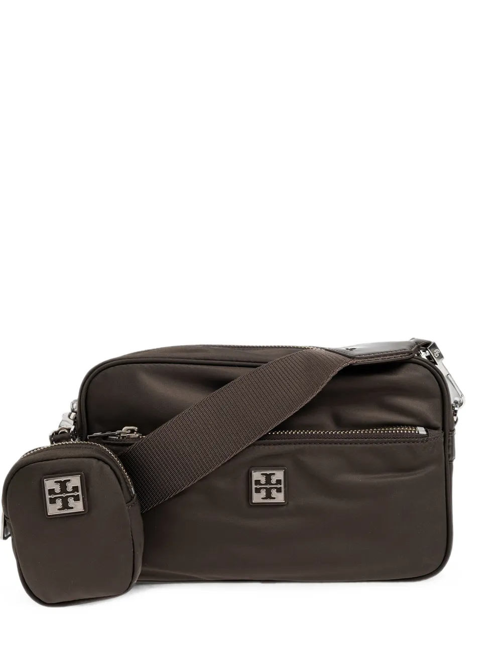 Tory Burch Virginia pouch-attachment shoulder bag - Marrone
