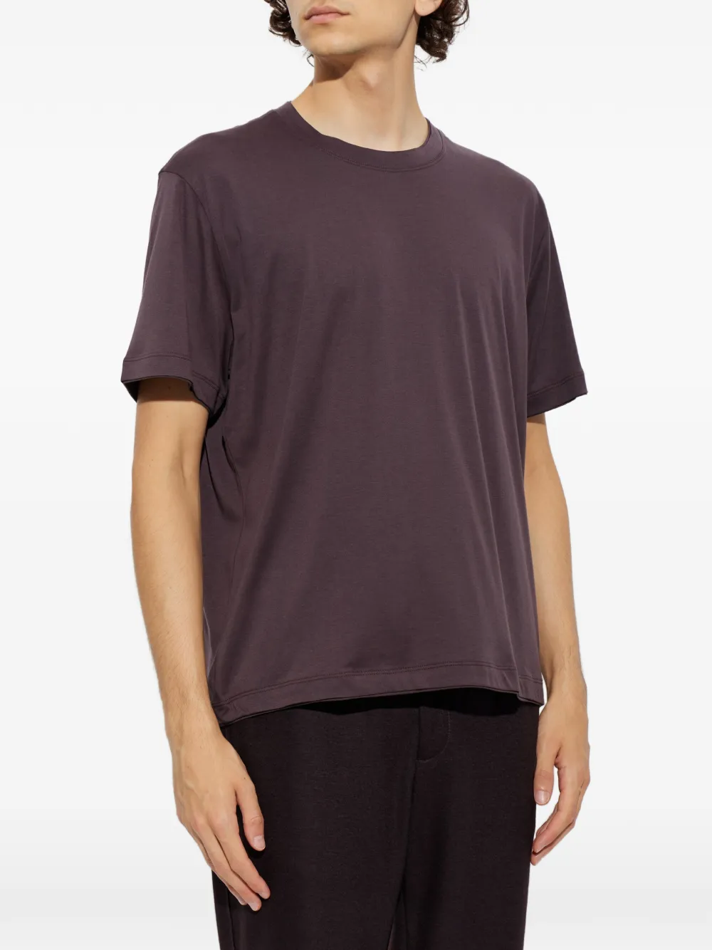 Eleventy T-shirt met ronde hals Paars