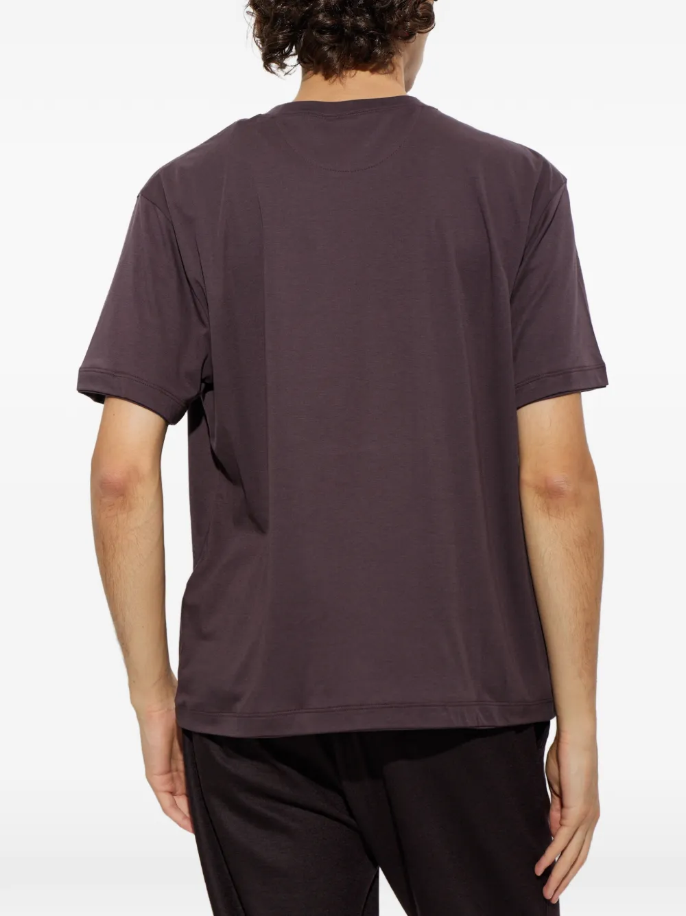 Eleventy T-shirt met ronde hals Paars
