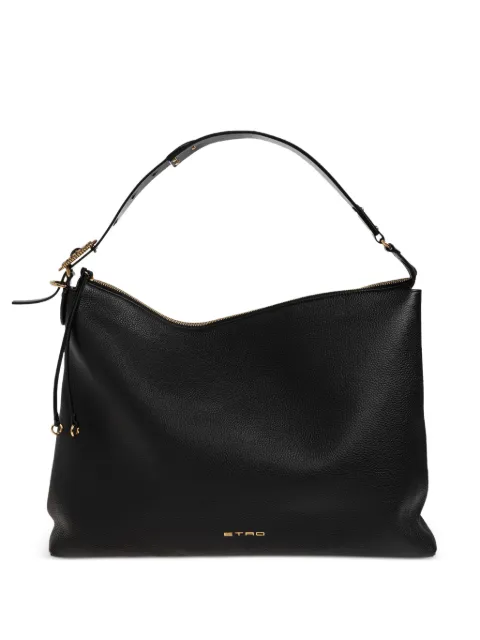 ETRO fringed pebbled leather shoulder bag