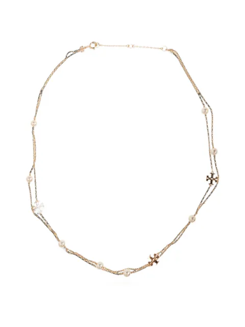 Tory Burch Moondance layered pearl necklace