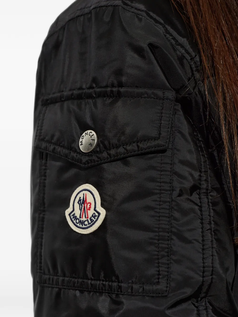 Moncler Moustique hooded parka Zwart
