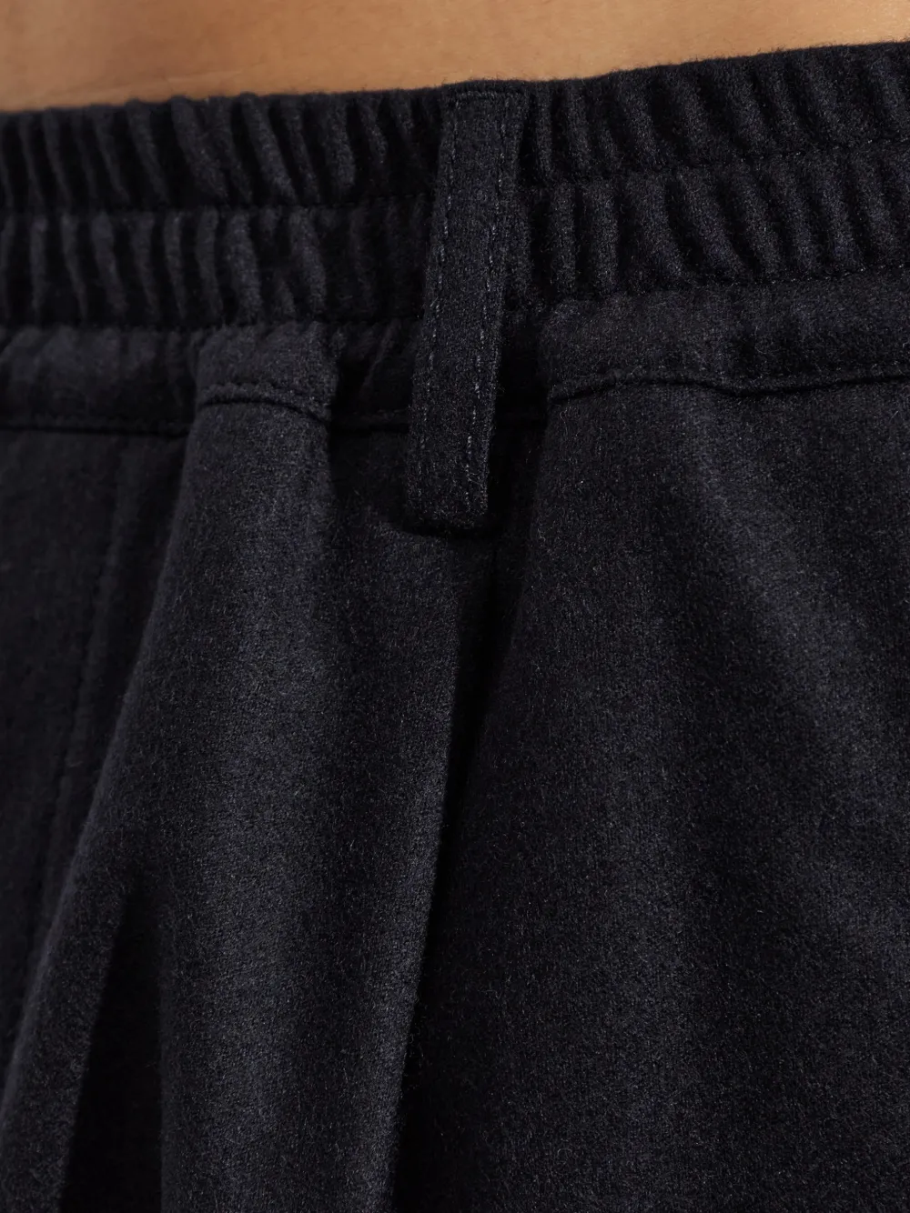 Eleventy Plooibroek met elastische tailleband Blauw