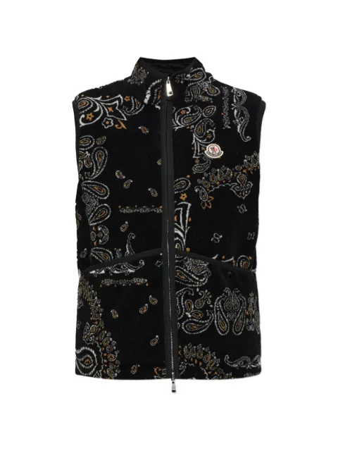 Moncler reversible paisley-print gilet