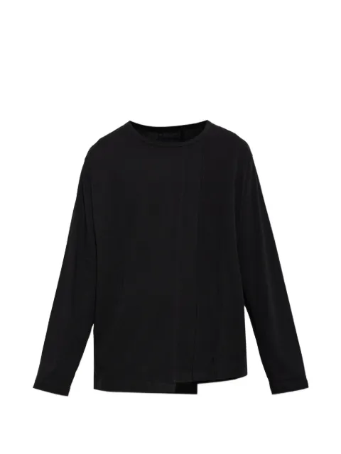 Yohji Yamamoto camiseta con detalle de costuras