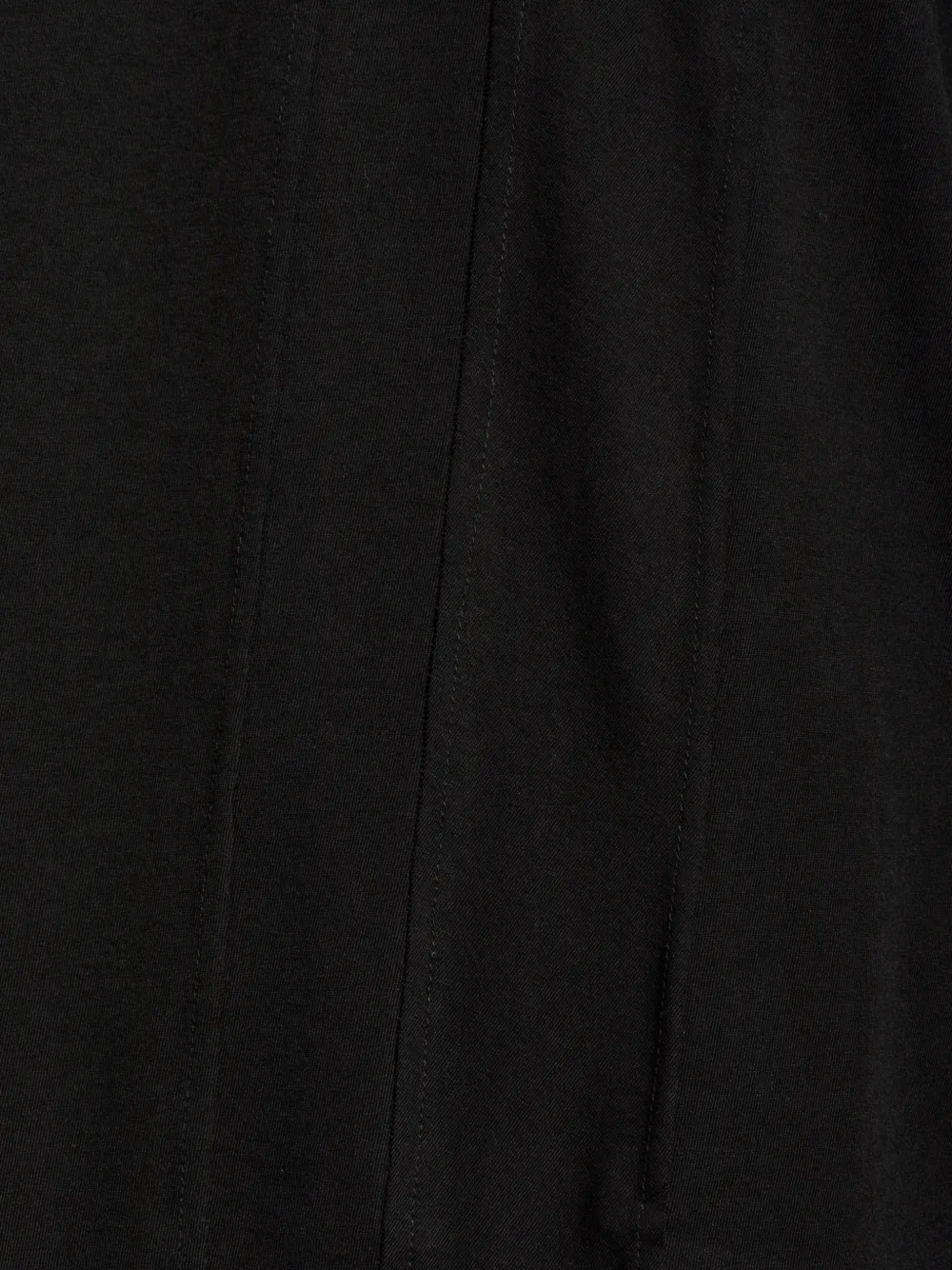 Yohji Yamamoto T-shirt met lange mouwen en zoomdetail Zwart
