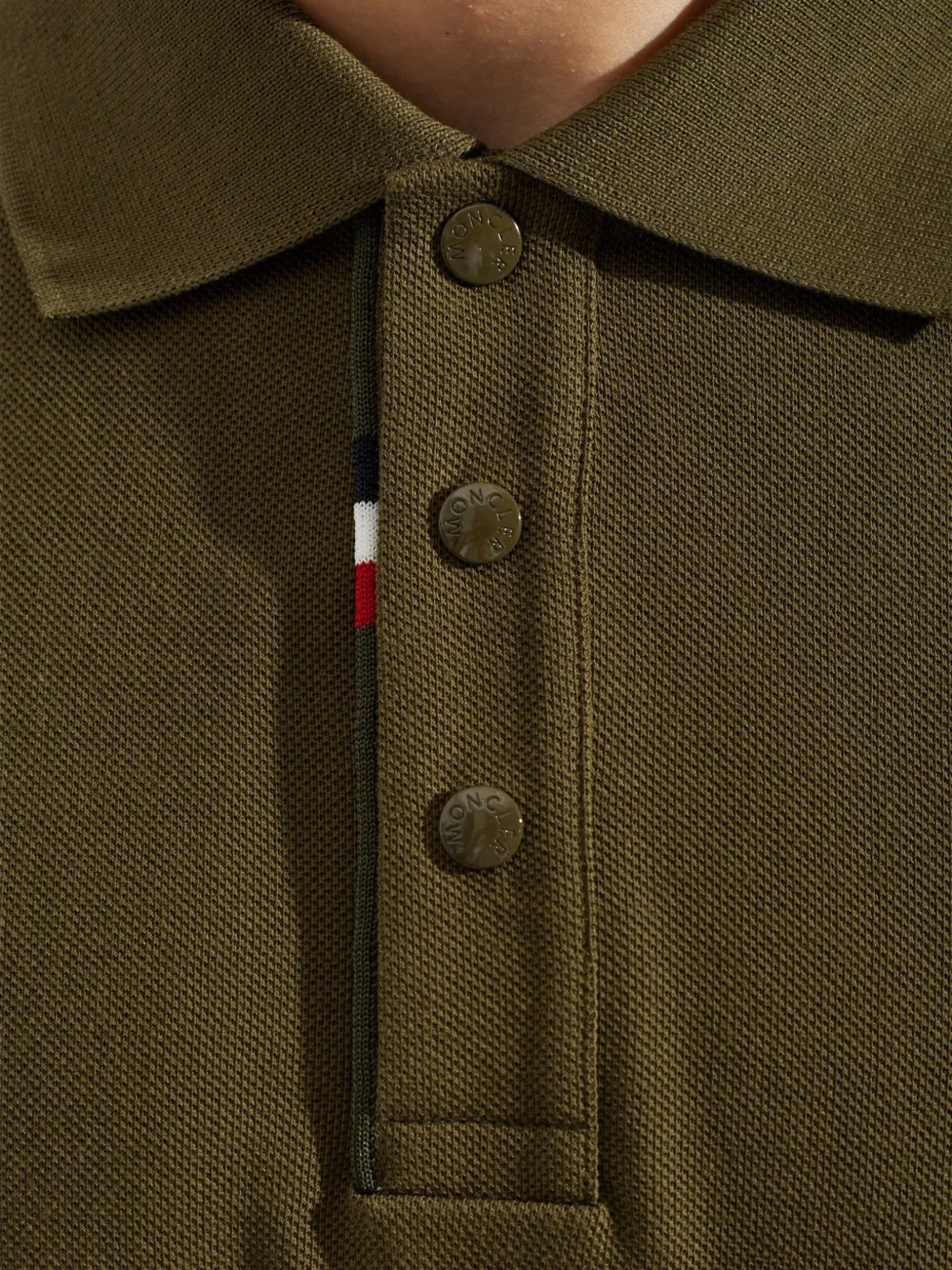 Moncler Poloshirt met logopatch Groen