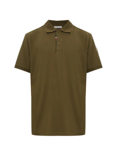 Moncler logo-patch polo shirt