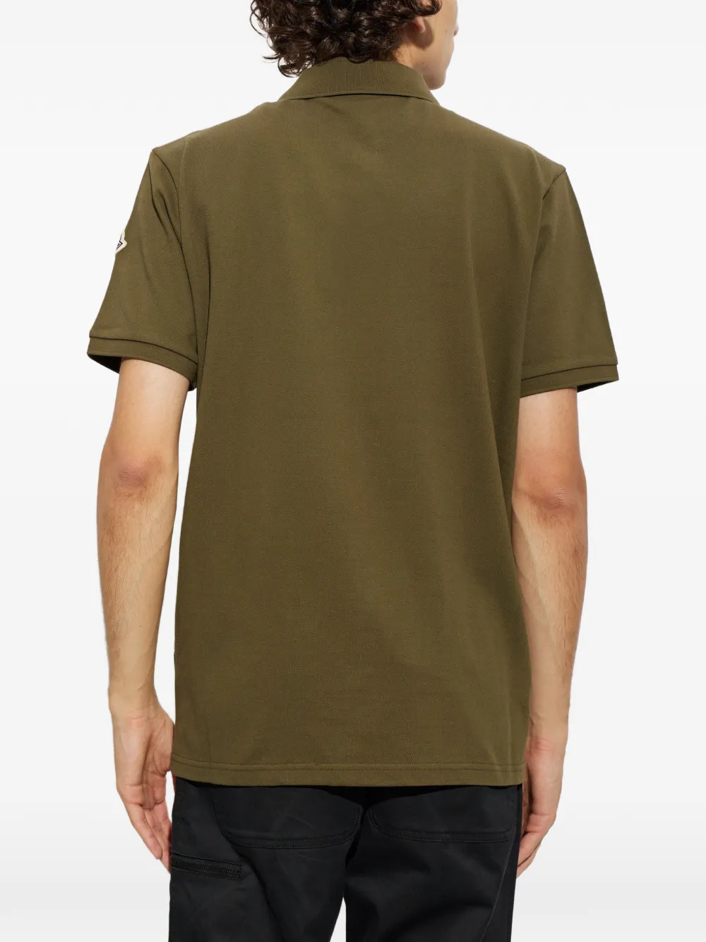 Moncler Poloshirt met logopatch Groen