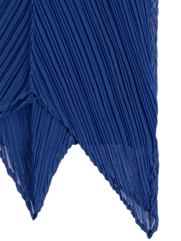 PLEATS PLEASE ISSEY MIYAKE プリーツ スカーフ ブルー Pleats Please Issey Miyake A-Poc Pleated Scarf | ブルー | FARFETCH JP