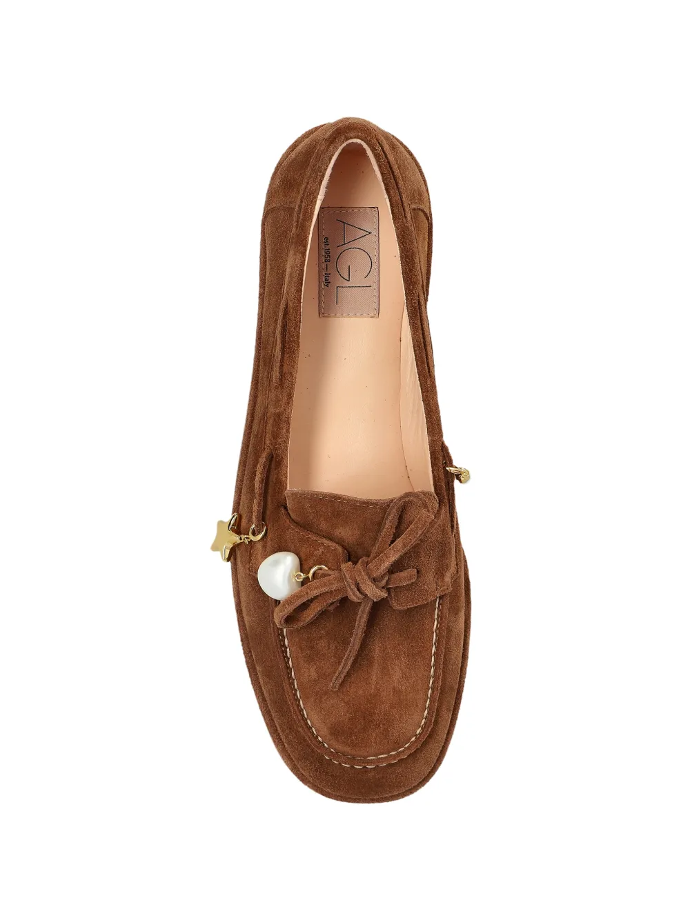 AGL Charmy Charms round-toe loafers Bruin
