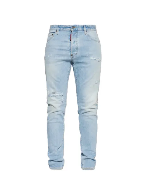DSQUARED2 super bleached stretch skater jeans