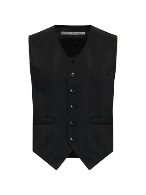 Alexander Wang zip-detail waistcoat
