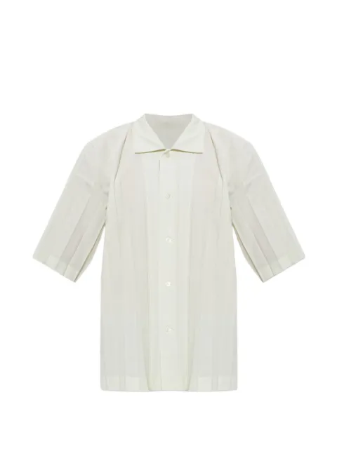 Homme Plissé Issey Miyake chemise plissée à manches courtes