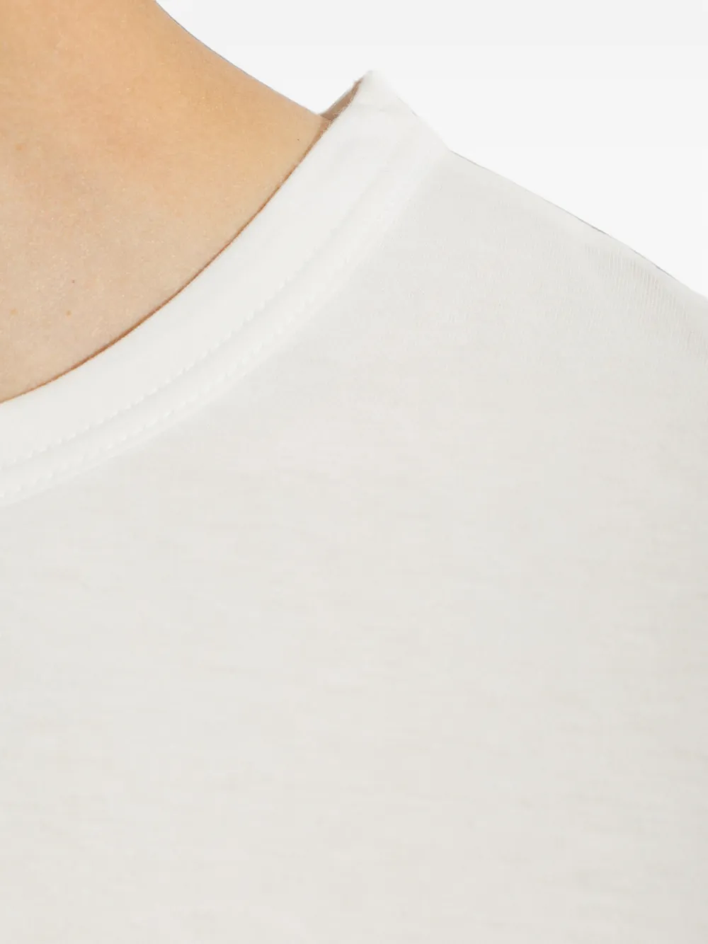 Yohji Yamamoto Top met ronde hals Wit