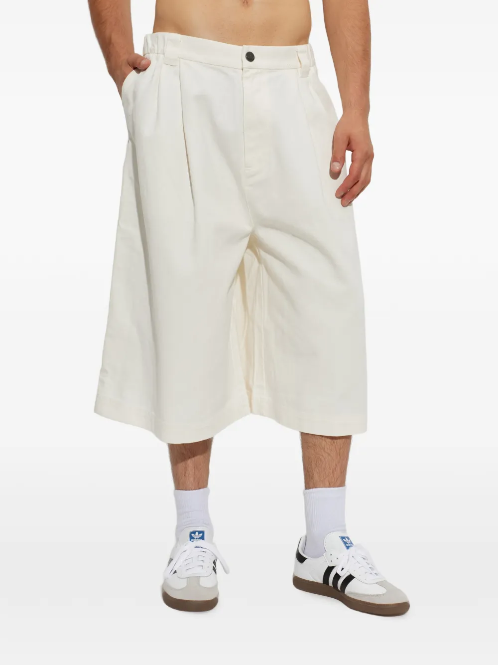adidas Shorts met wijde pijpen Wit