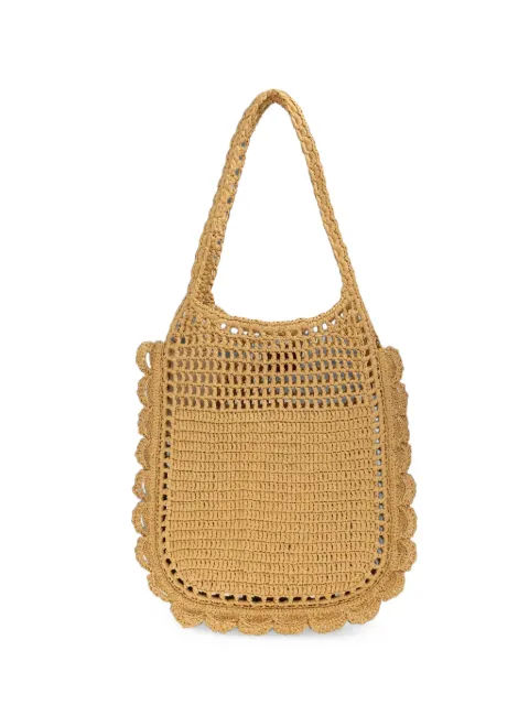 Ulla Johnson Marina ruffled raffia shoulder bag