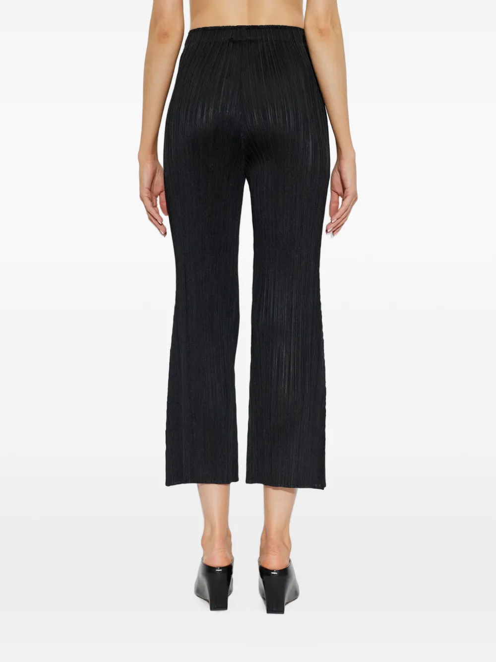 Pleats Please Issey Miyake Geplooide broek Zwart