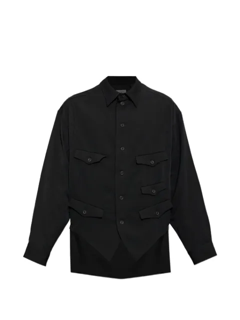 Yohji Yamamoto asymmetric wool shirt