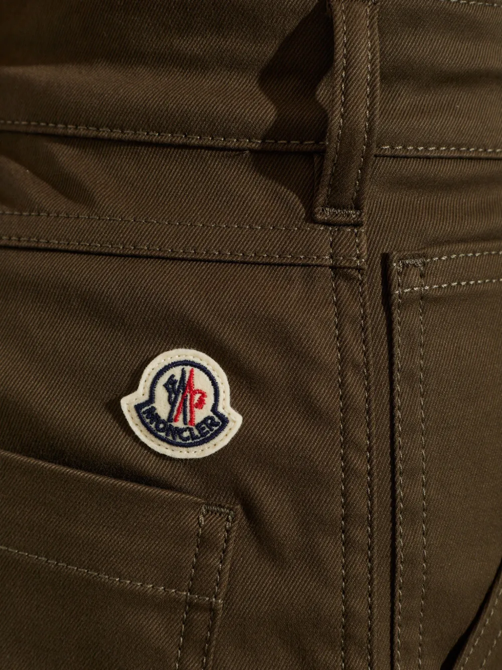 Moncler Broek met logopatch Groen