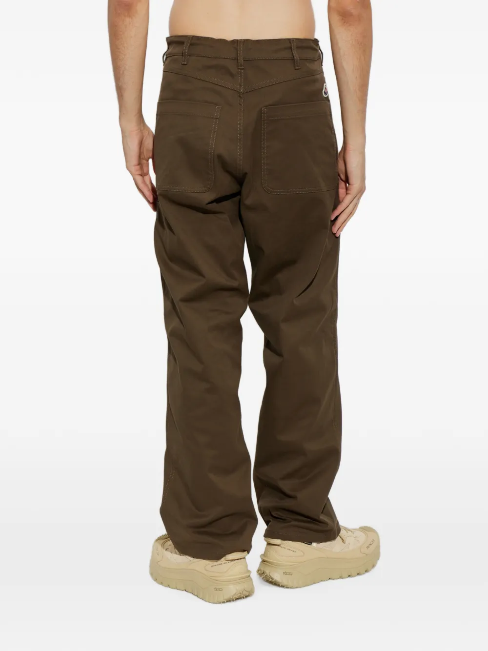 Moncler Broek met logopatch Groen