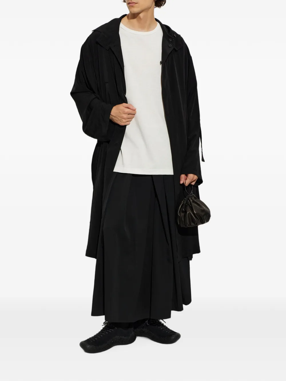 Yohji Yamamoto T-shirt met ronde hals Wit