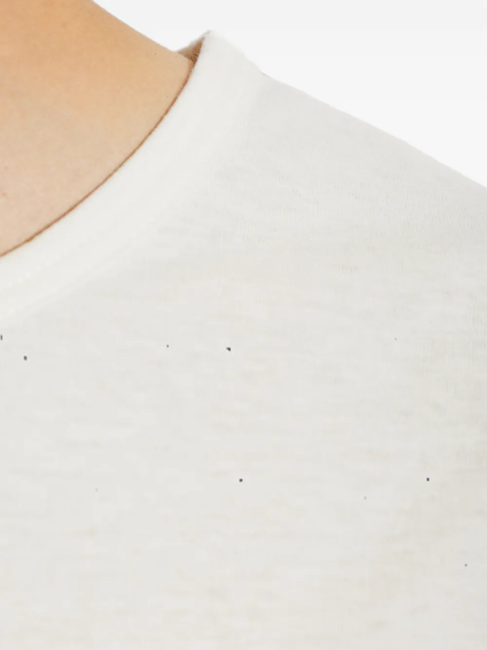 Yohji Yamamoto T-shirt met ronde hals Wit