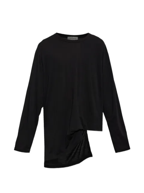 Yohji Yamamoto t-shirt asymétrique à manches longues