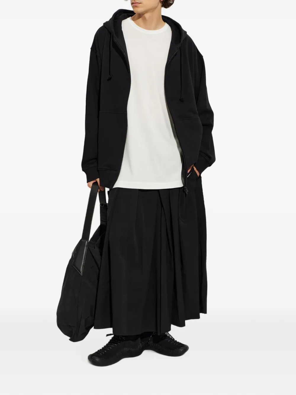 Yohji Yamamoto T-shirt met ronde hals Wit