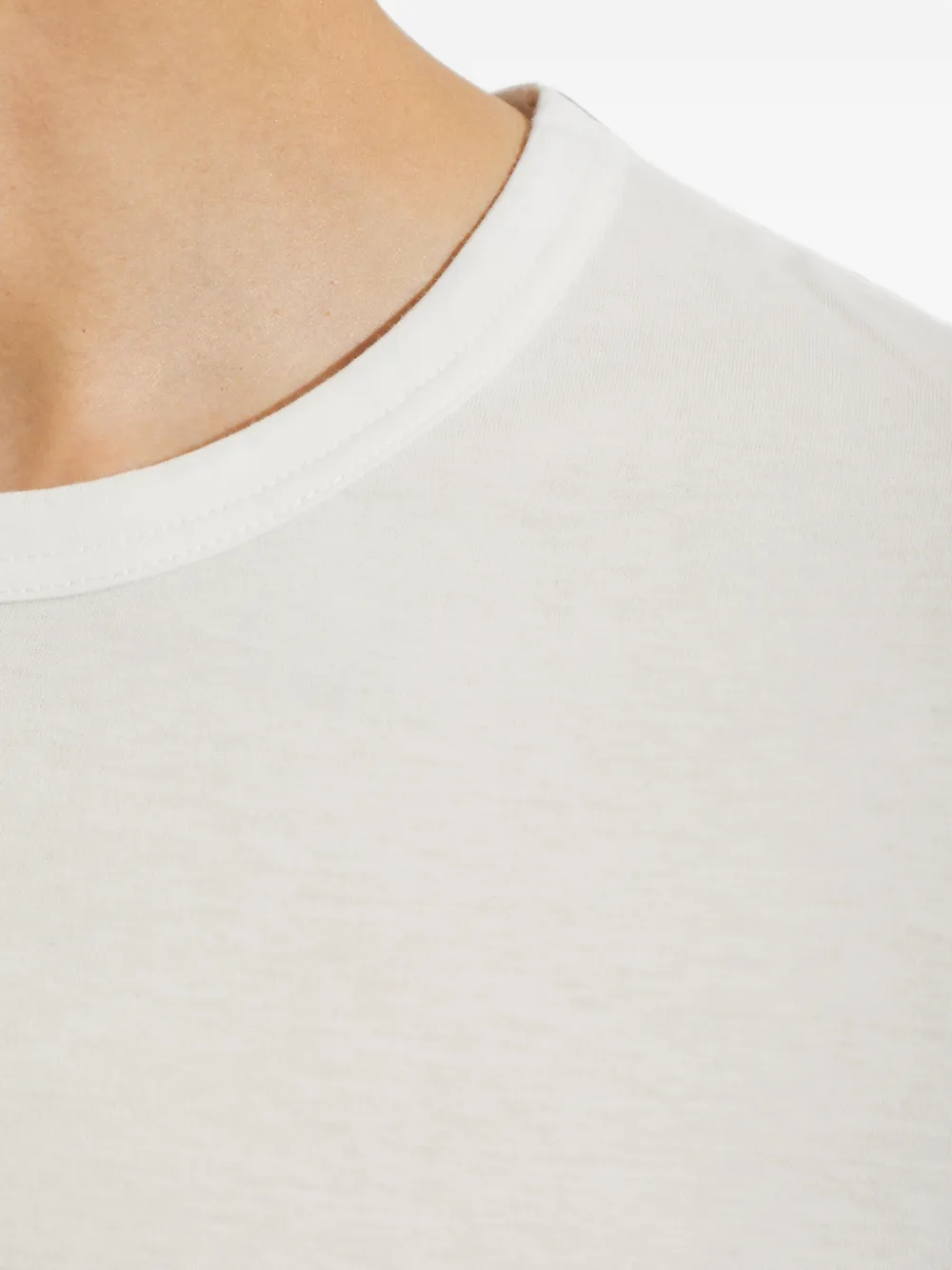 Yohji Yamamoto T-shirt met ronde hals Wit