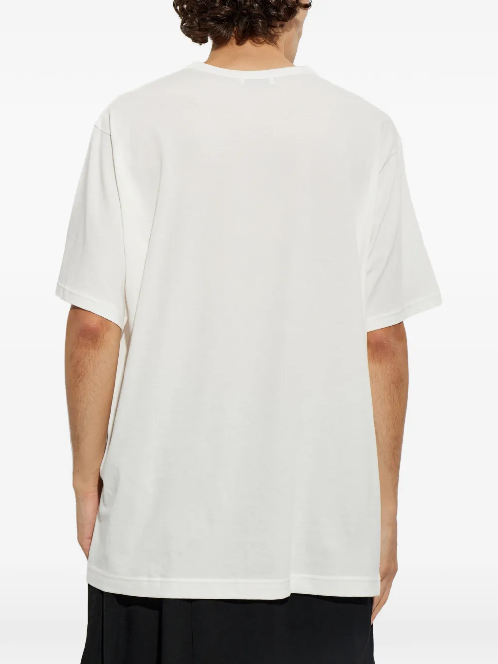 Yohji Yamamoto T-shirt met ronde hals Wit