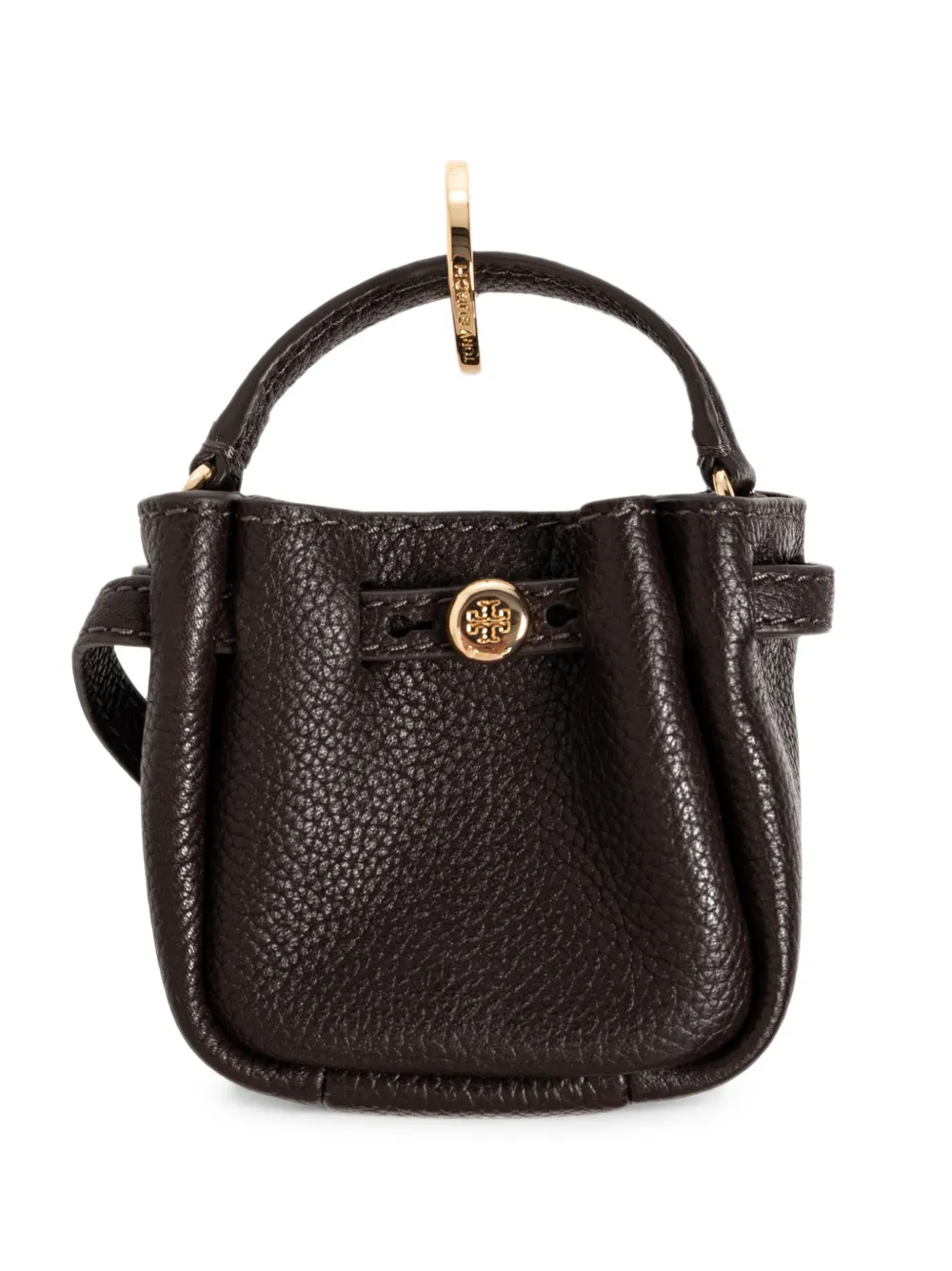Tory Burch Romy bucket bag charm - Marrone