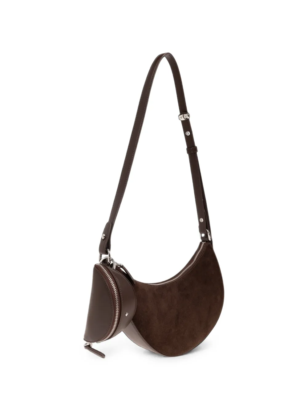 Kate Spade Duo suède schoudertas Bruin