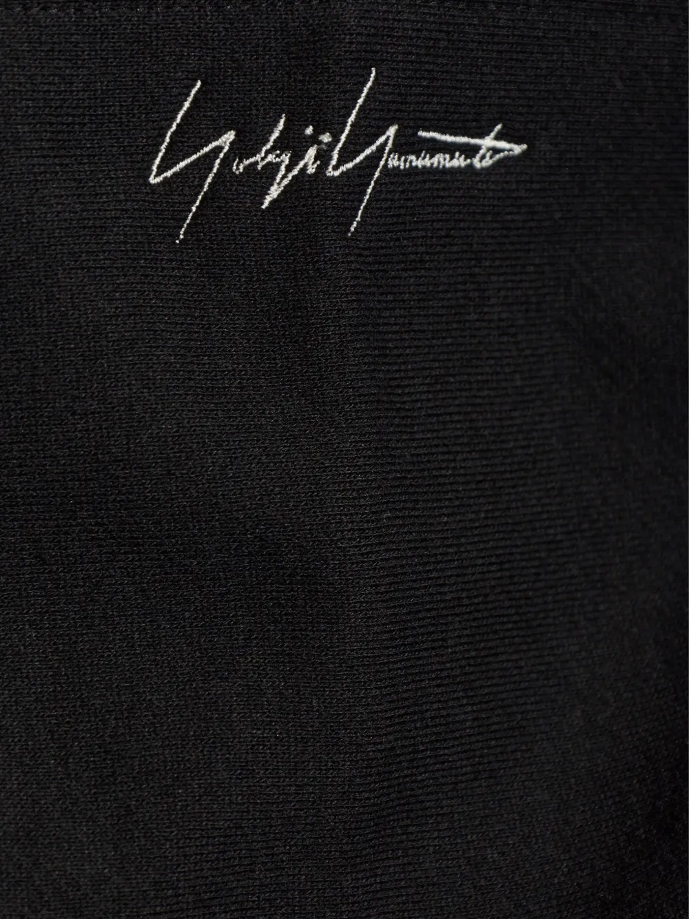 Yohji Yamamoto Hoodie met geborduurd logo Zwart