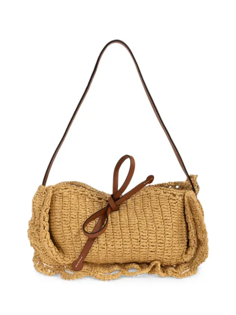Ulla Johnson Marina ruffled raffia shoulder bag