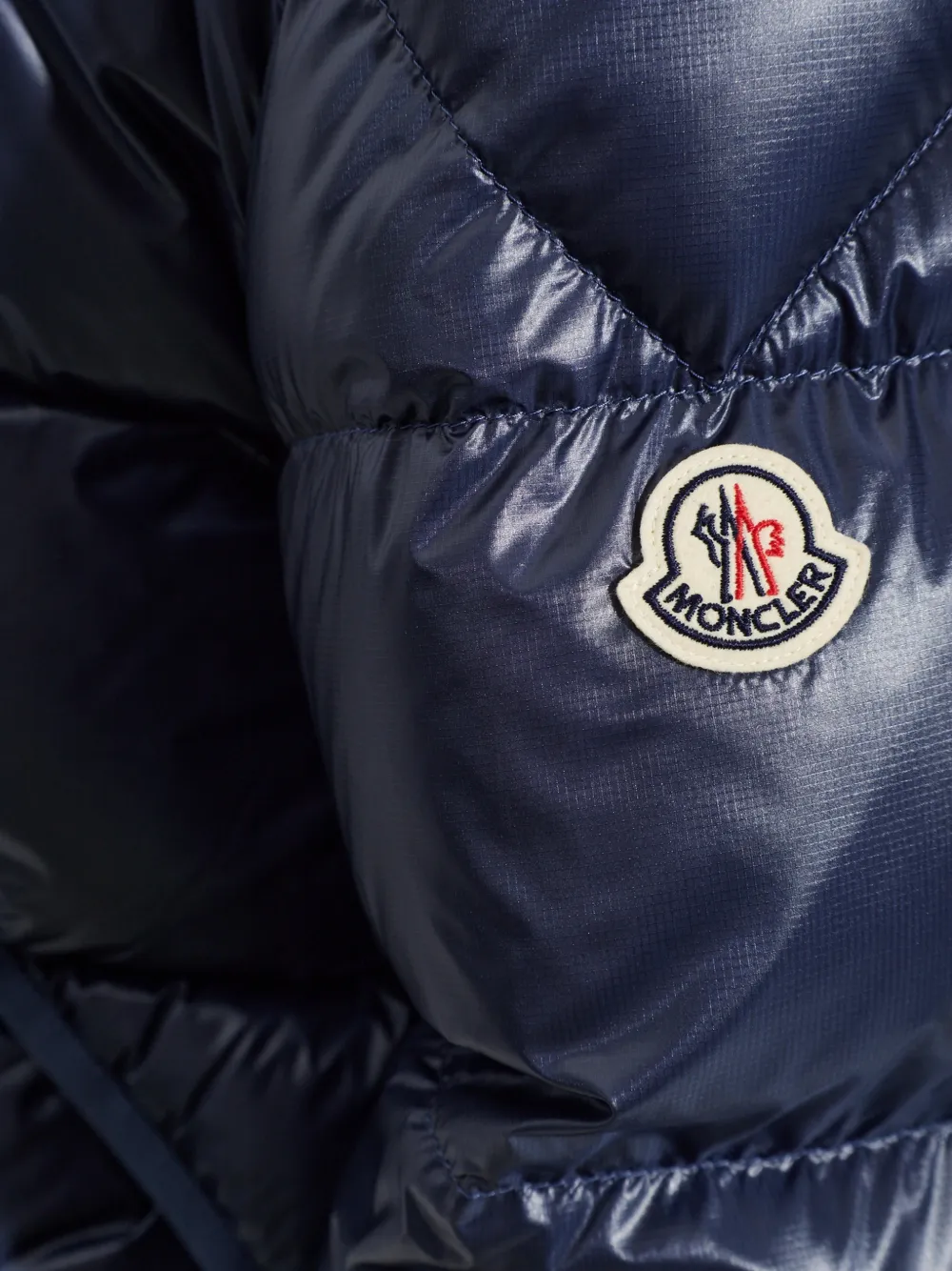 Moncler Anapo gewatteerd jack met capuchon Blauw