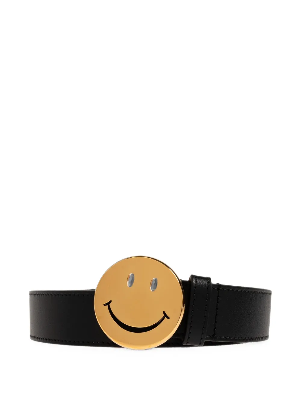 Moschino x Smiley leather belt - Nero