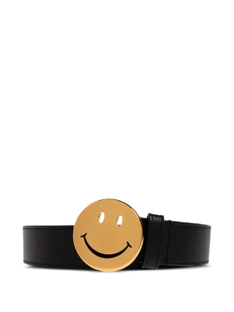 Moschino x Smiley leather belt
