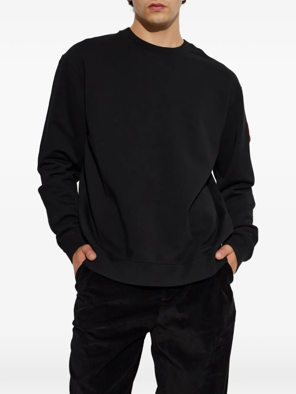 Canada Goose Loon sweater met logopatch Zwart