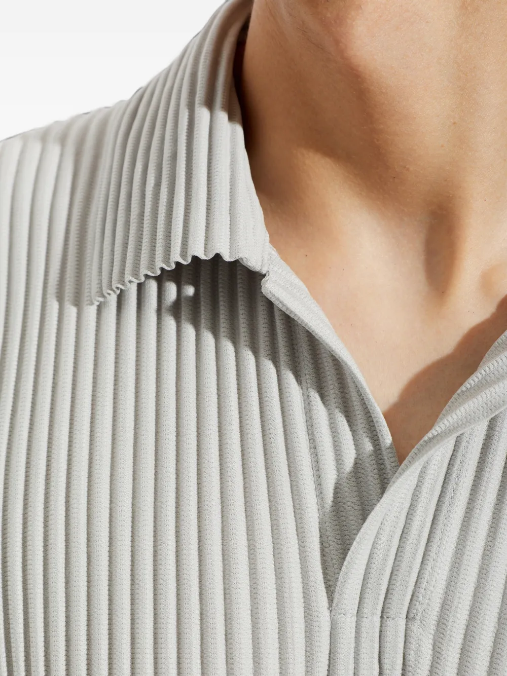 Homme Plissé Issey Miyake Geplooid poloshirt Grijs