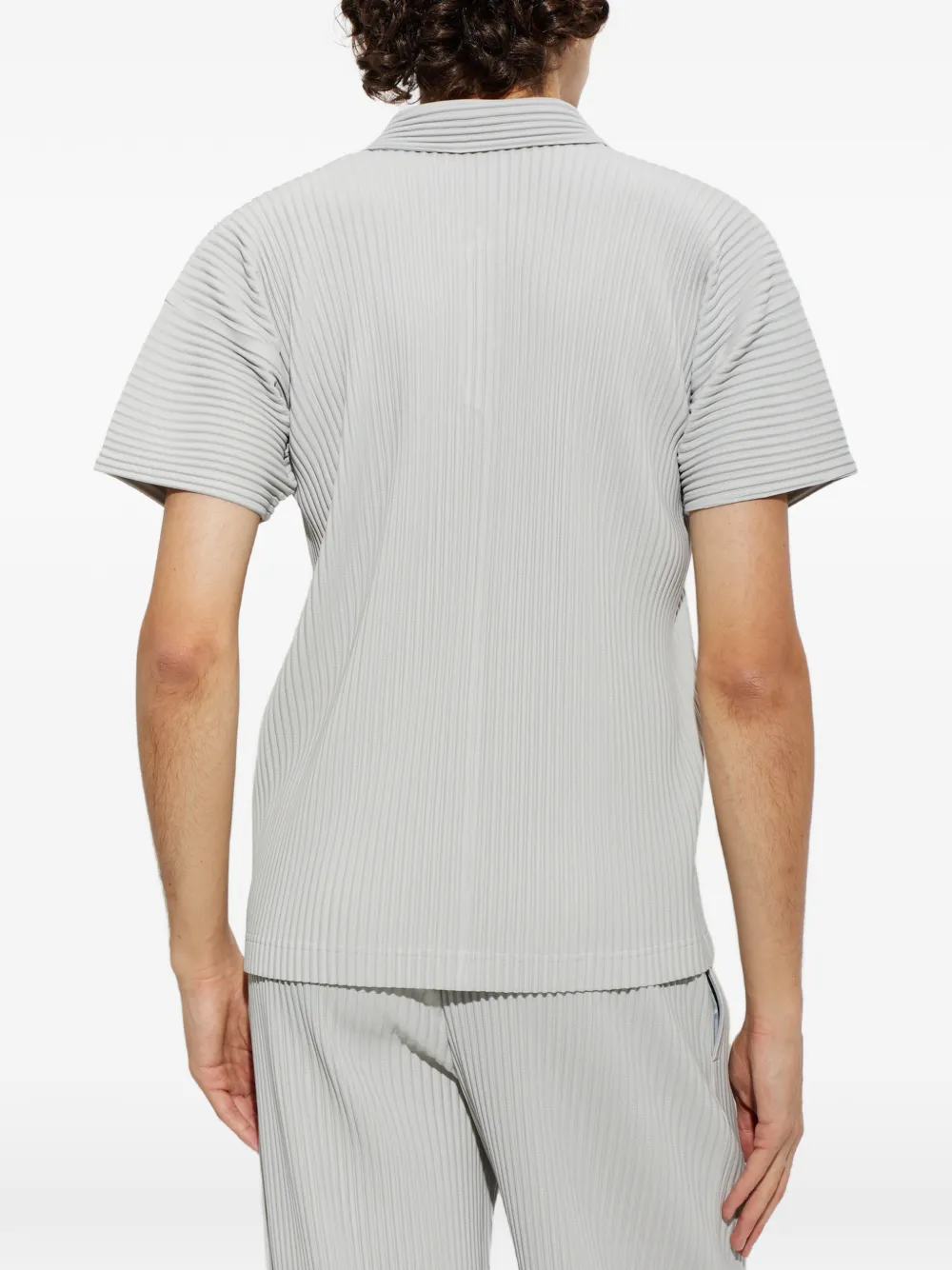 Homme Plissé Issey Miyake Geplooid poloshirt Grijs