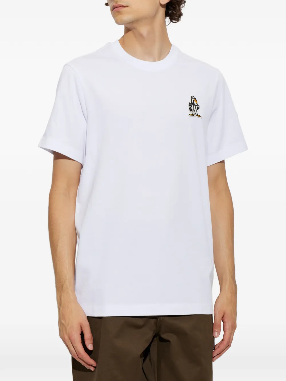 Moncler T-shirt met logopatch Wit
