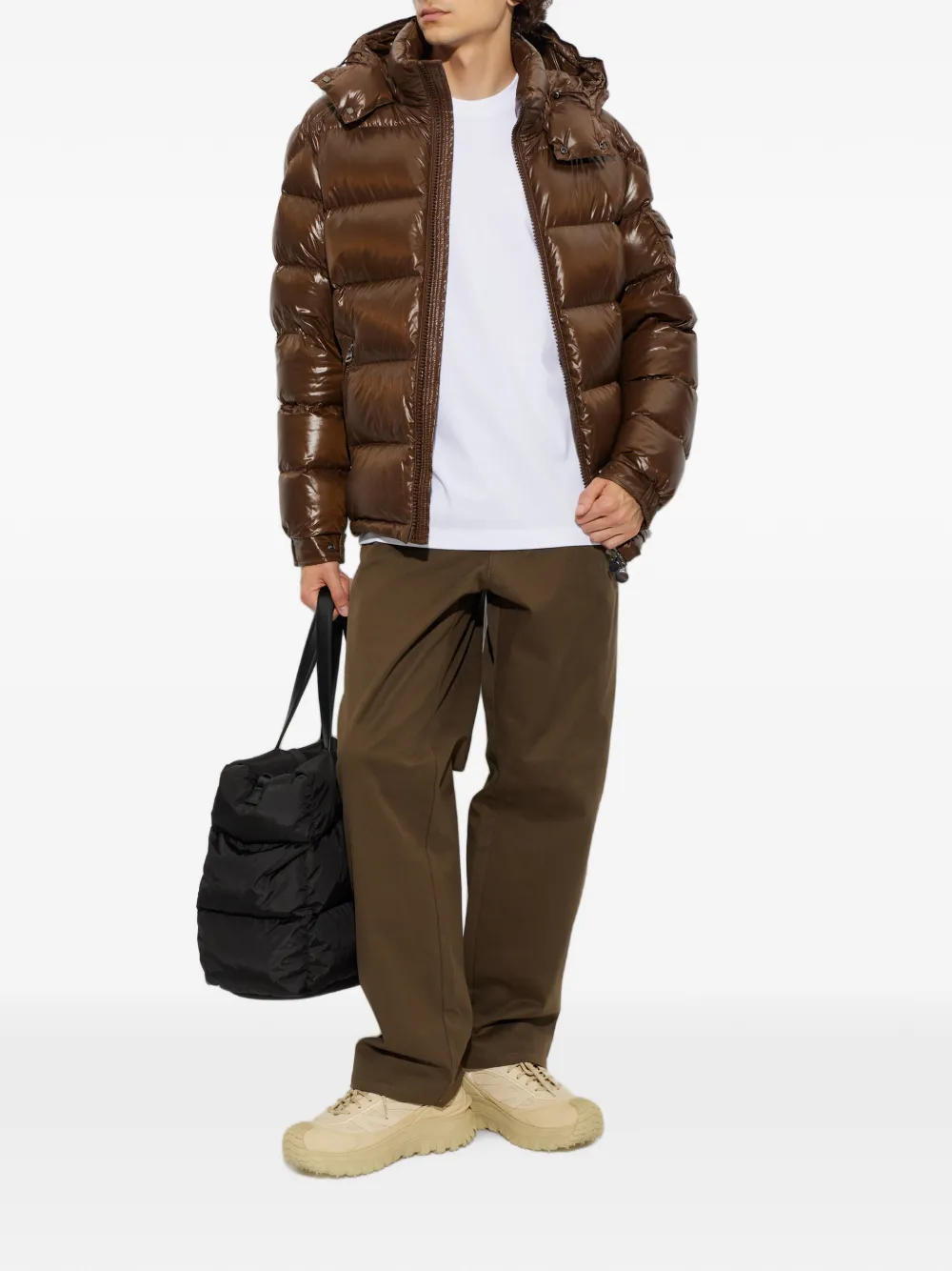Moncler T-shirt met logopatch Wit