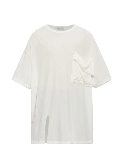 Yohji Yamamoto t-shirt à fente latérale