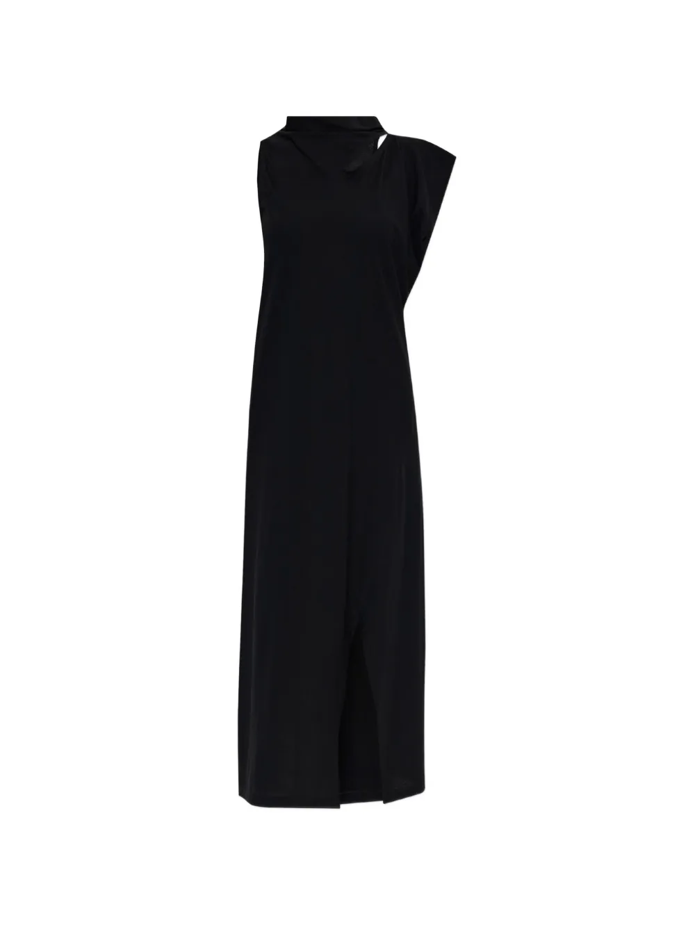 Issey Miyake cut-out side-slit midi dress - Nero