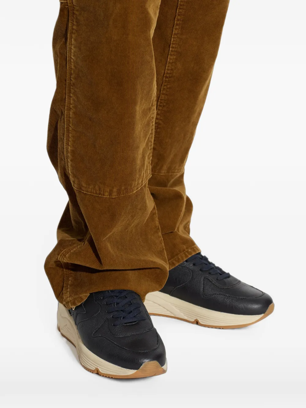 Golden Goose Running Sole leather sneakers Zwart