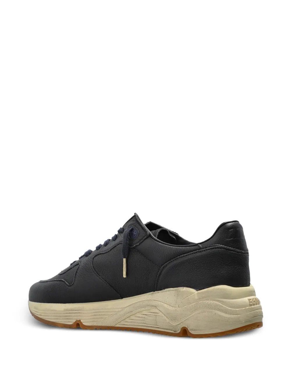 Golden Goose Running Sole leather sneakers Zwart